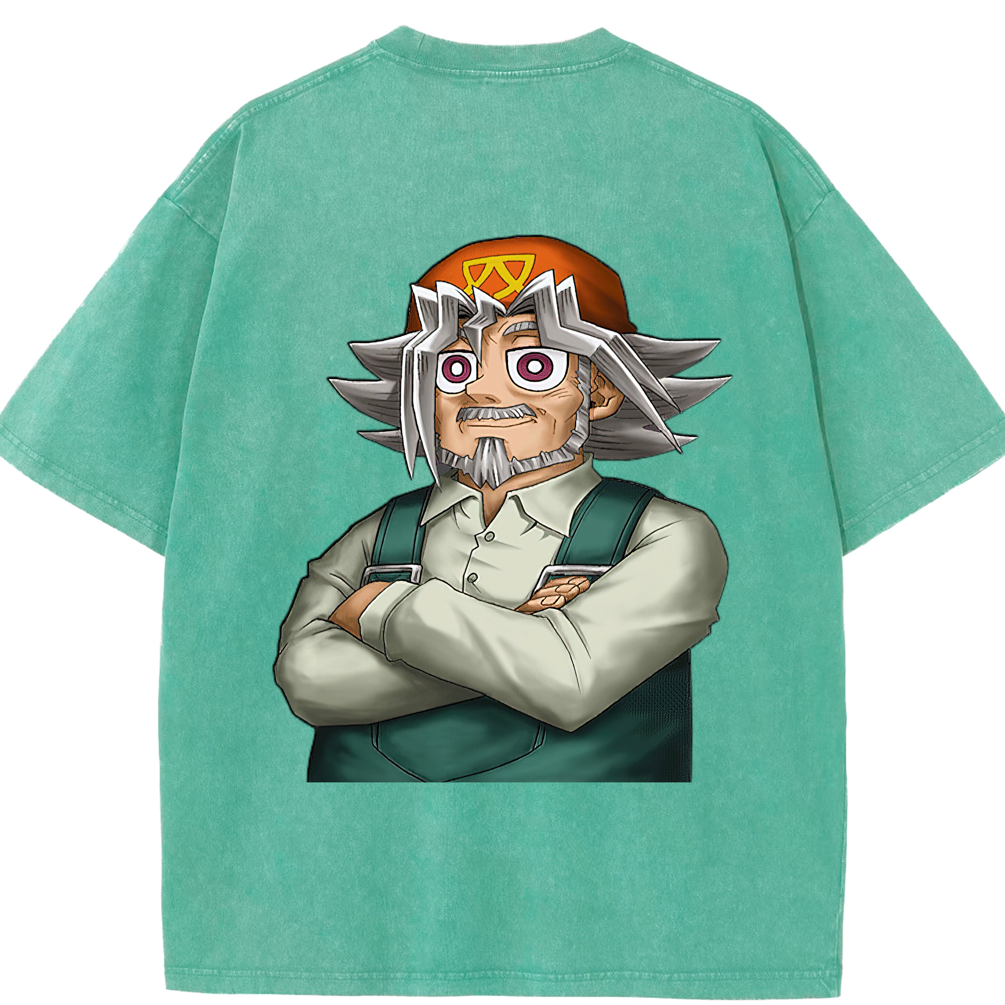 （画像用） 遊☆戯☆王 Yu-Gi-Oh! 綿100% ヴィンテージ風 半袖Tシャツ（背面プリント）